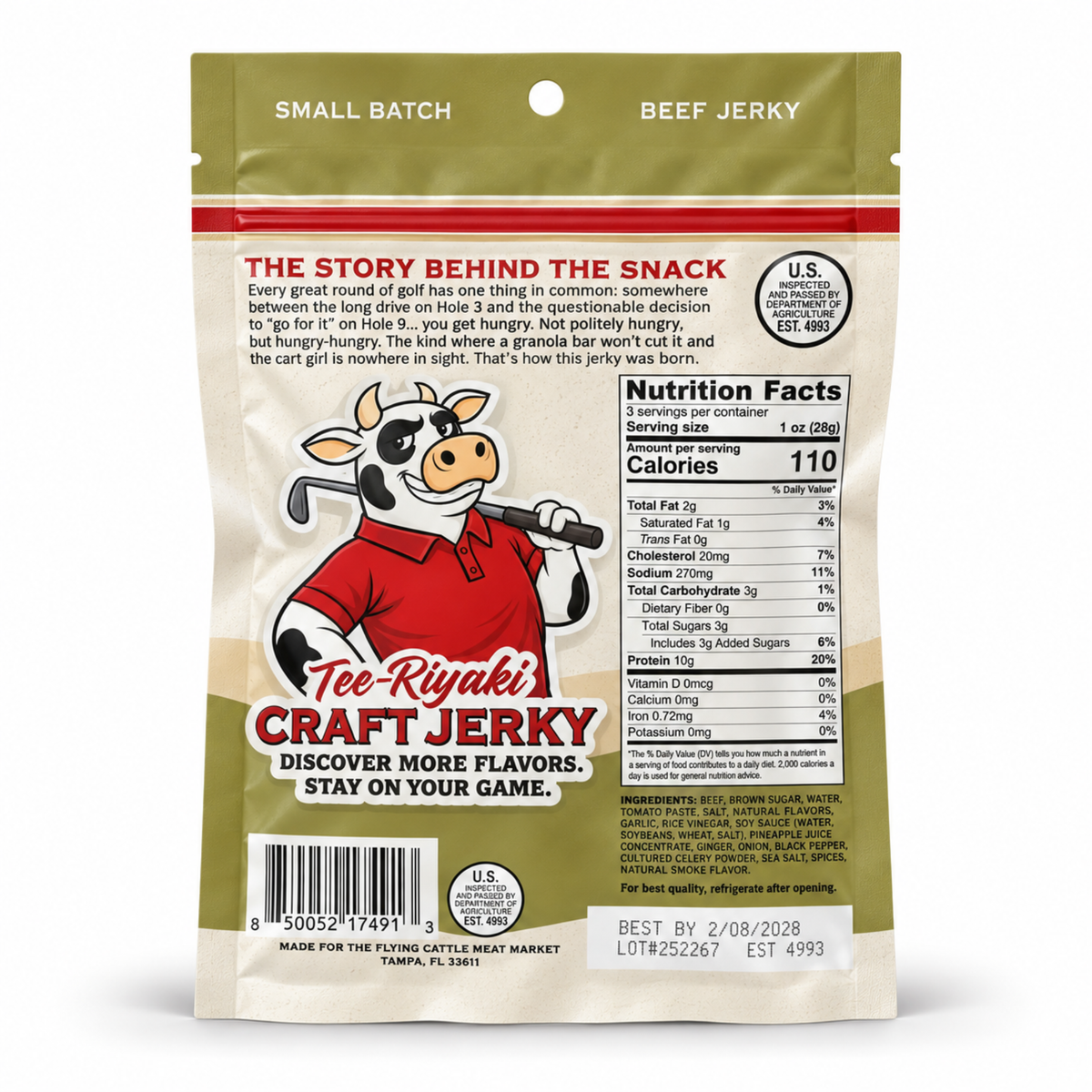 Tee-Riyaki Golf Beef Jerky
