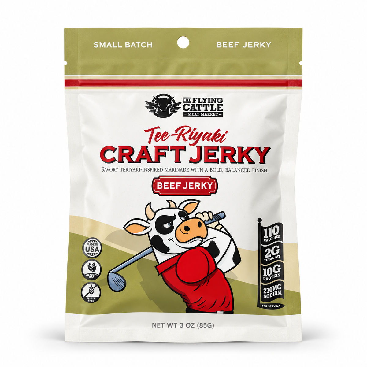 Tee-Riyaki Golf Beef Jerky