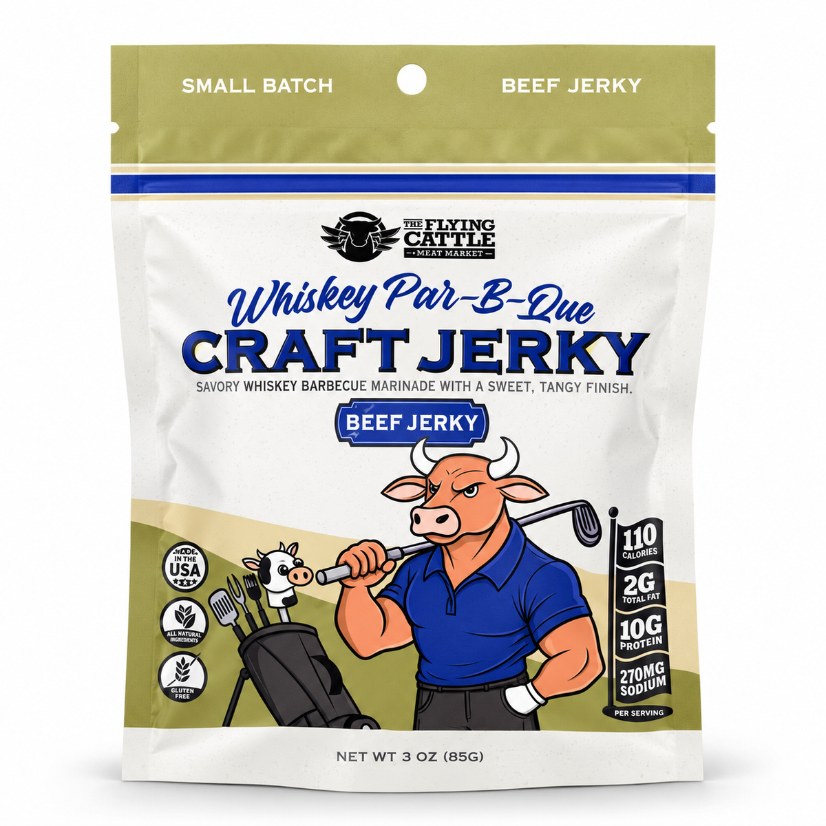 Whiskey Par-B-Que Golf Beef Jerky